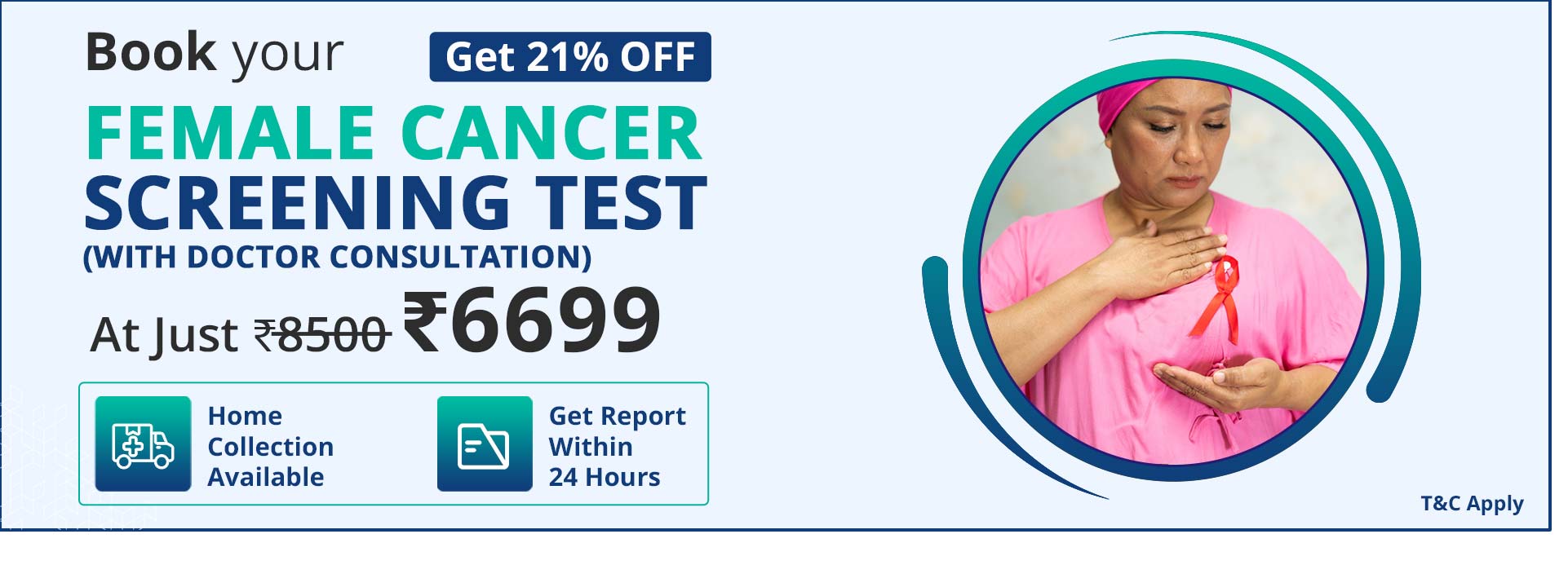 Female Cancer Screening Test With Doctor Consultation